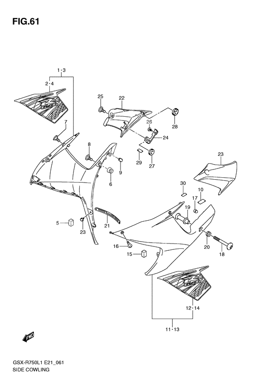 Side cowling