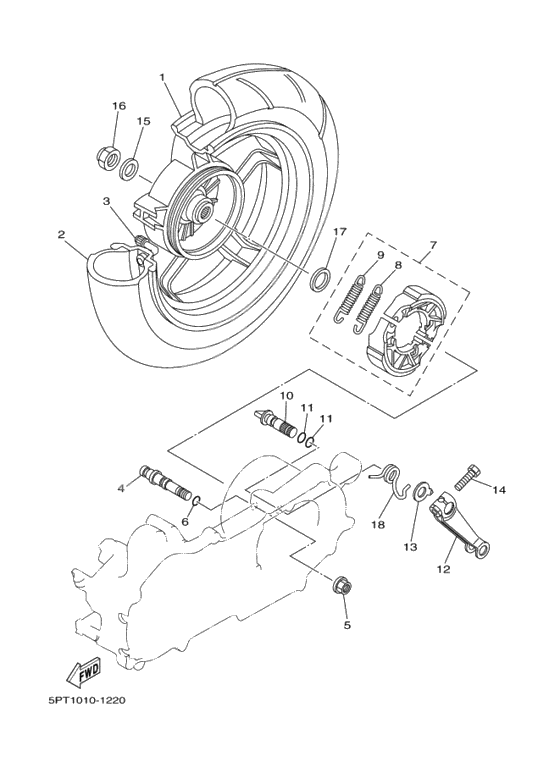 Rear wheel