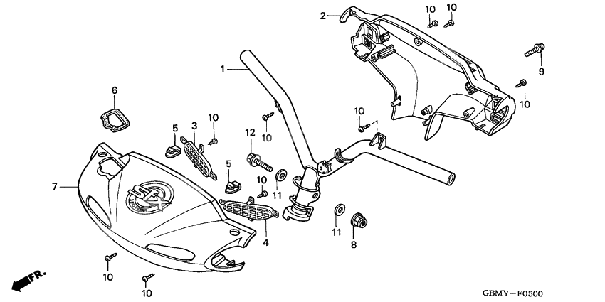 Steering handle/ handle cover