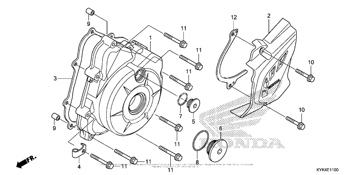 Left crankcase cover