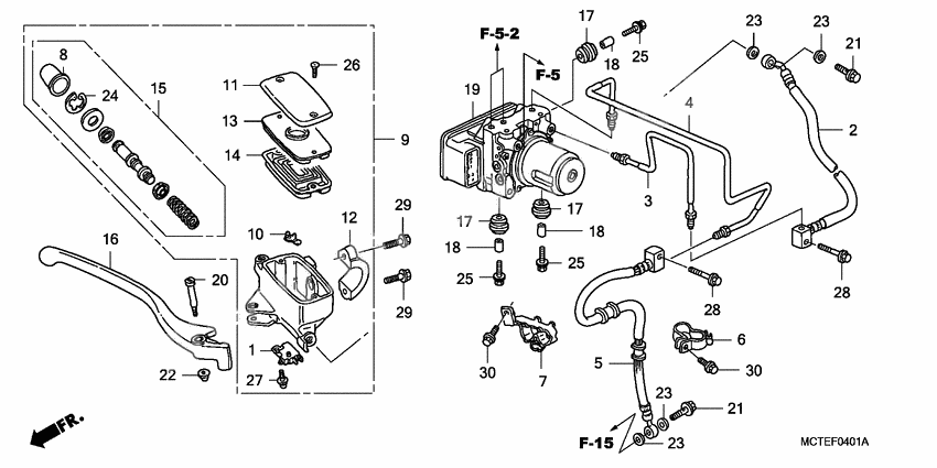 Fr. brake master cylinder              

                  FJS600A