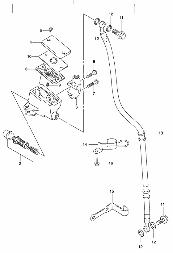 Front master cylinder