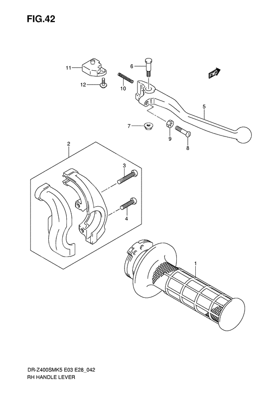 Right handle lever