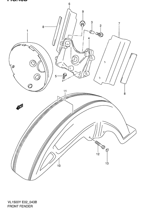 Front fender              

                  Model k2