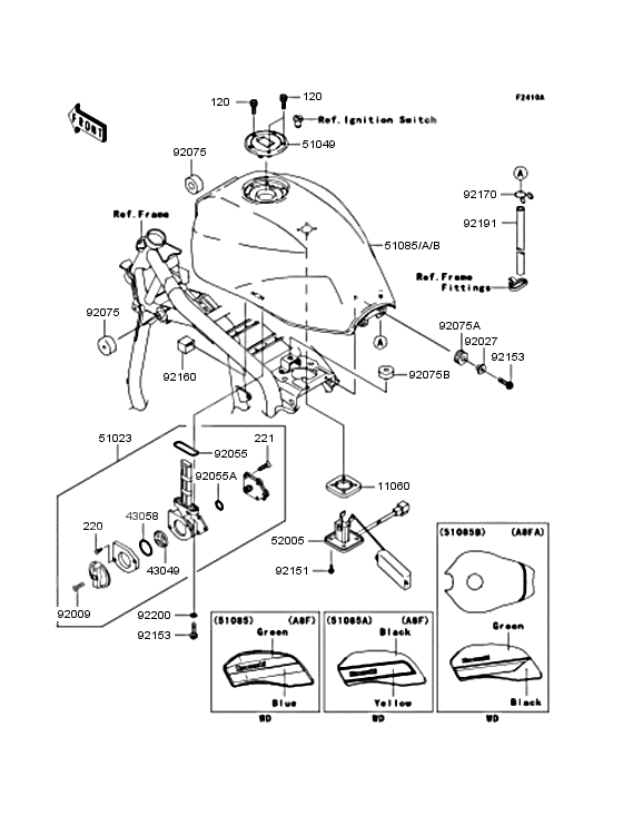 Fuel tank              

                  A8F/A8FA