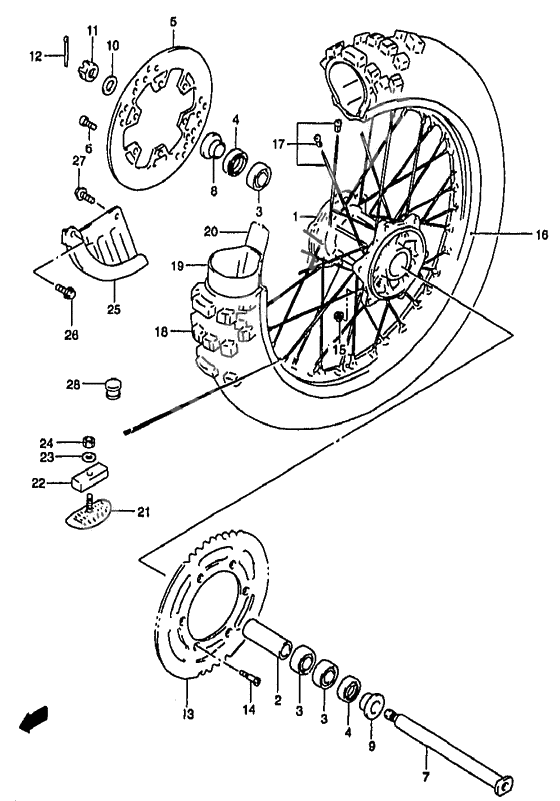 Rear wheel complete assy              

                  Model y