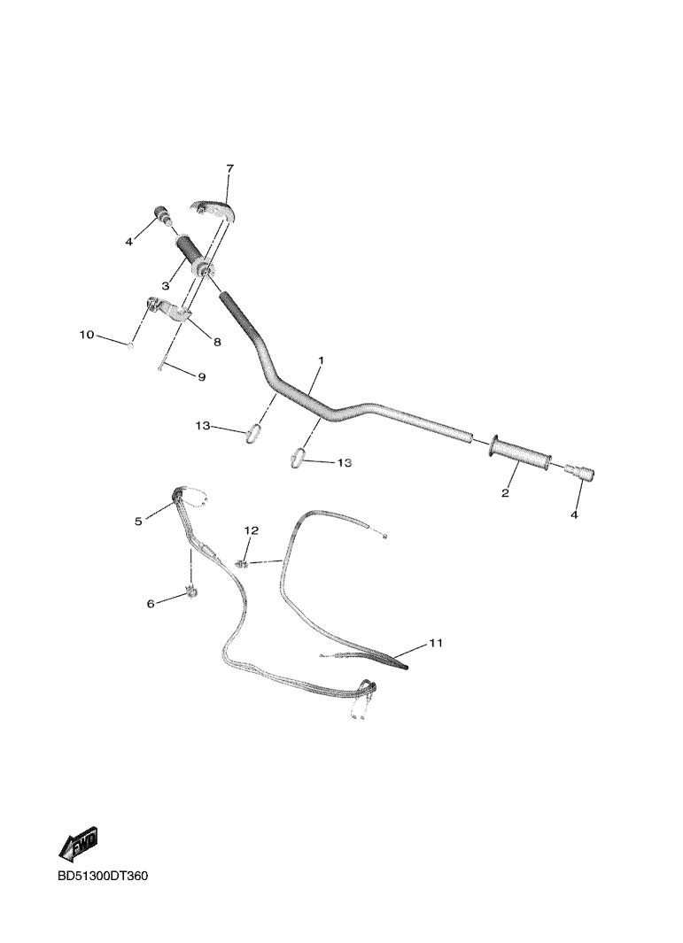 STEERING HANDLE & CABLE