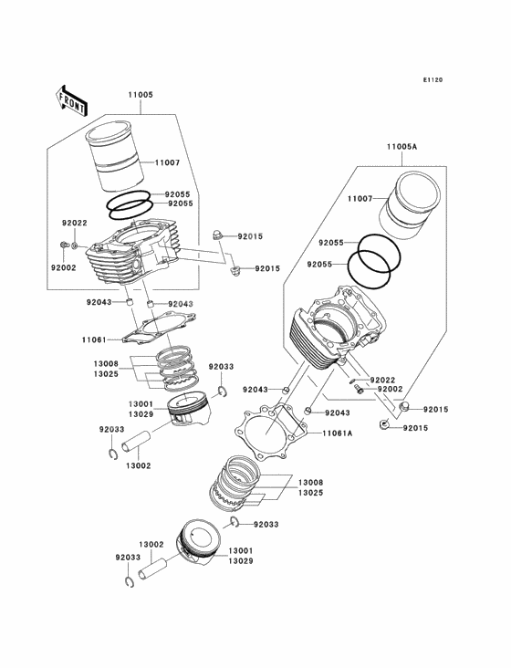 Cylinder/piston(s)