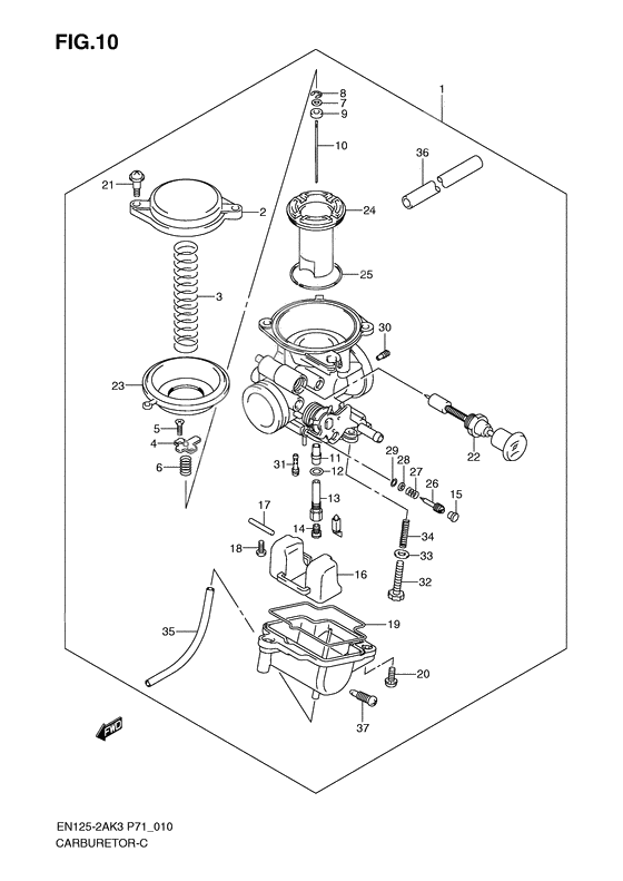 Carburetor assy              

                  En125-2ak3