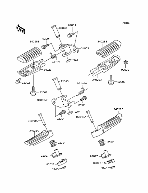 Footrests              

                  ZX900-A12sim