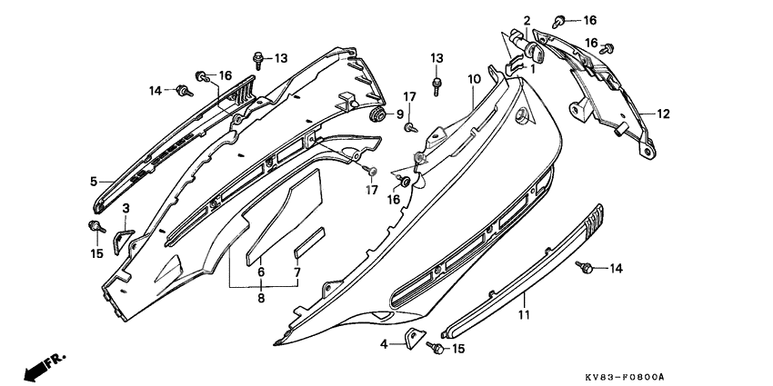 Protection steering plate rear