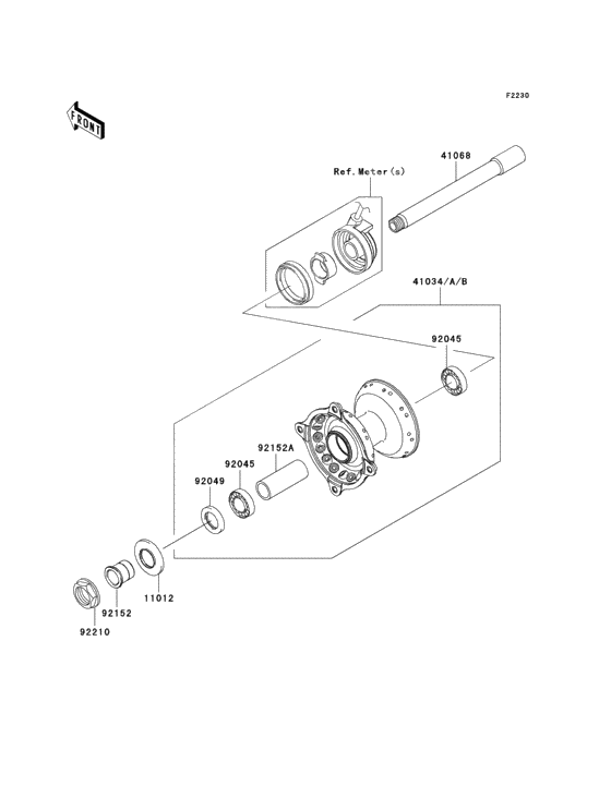 Front hub