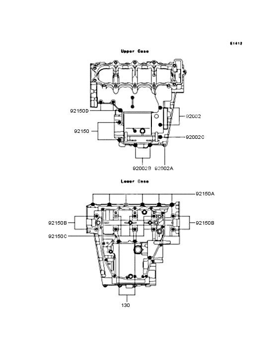 Crankcase bolt pattern