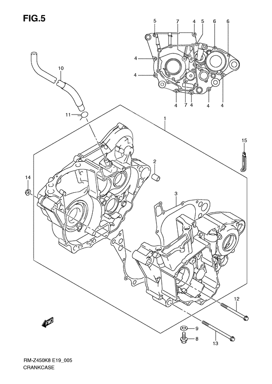 Crankcase              

                  Rm-z450k8/k9/l0