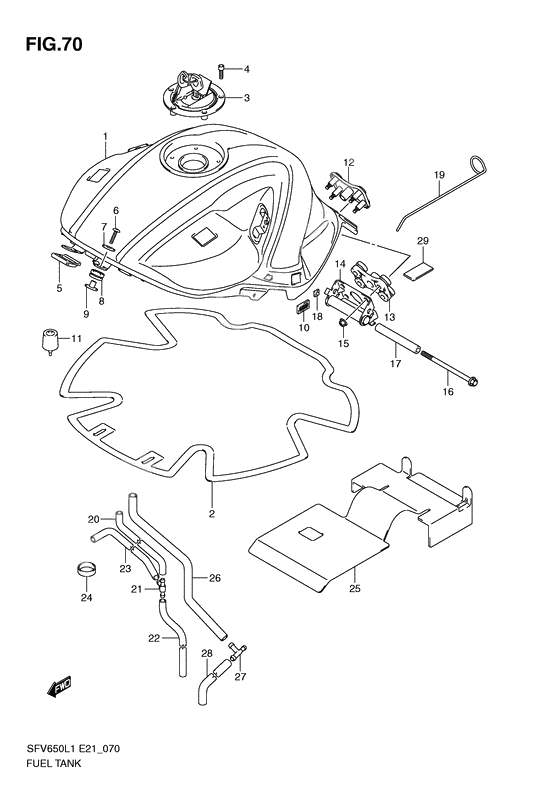 Tank fuel              

                  Sfv650ul1 e24