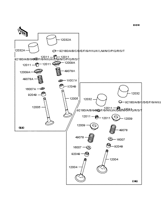 Rocker arms/valves