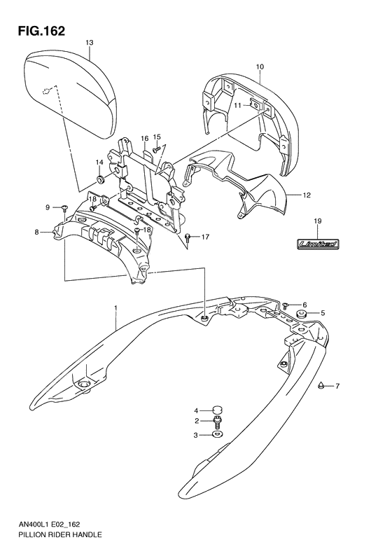 Pillion rider handle              

                  An400zal1 e2