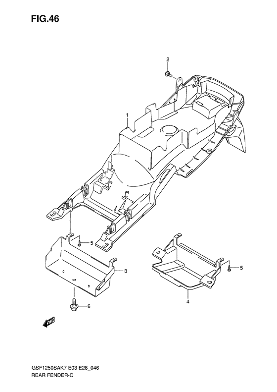 Rear fender