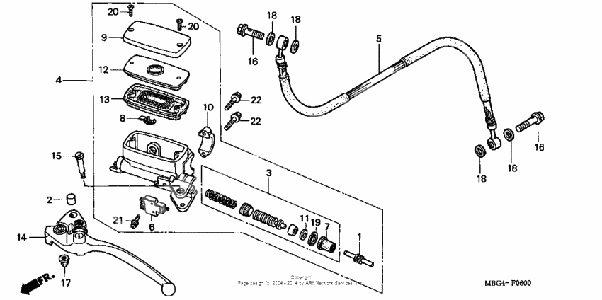 Главный цилиндр сцепления