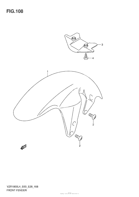 Переднее крыло (Vzr1800L4 E33)