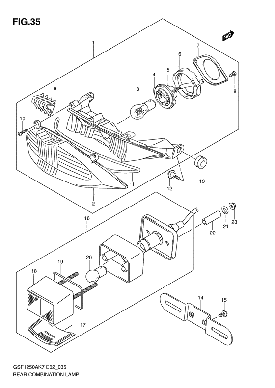 Rear combination lamp