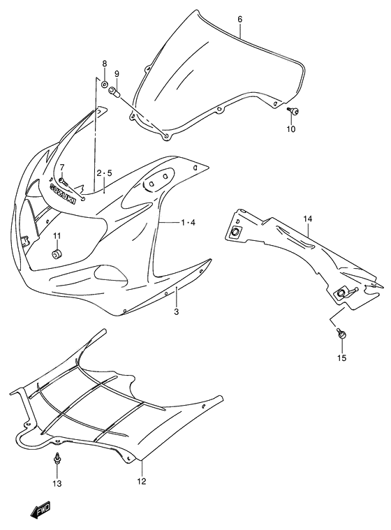 Cowling body              

                  Model k1