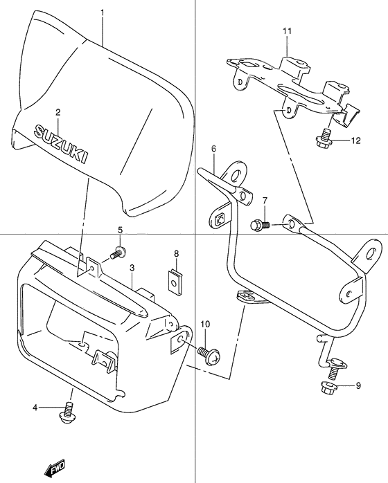 Headlamp cover front fender