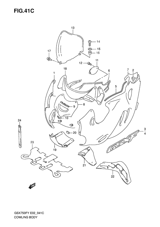 Cowling body              

                  Model k1