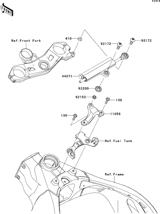Steering damper(kbf/kcf)