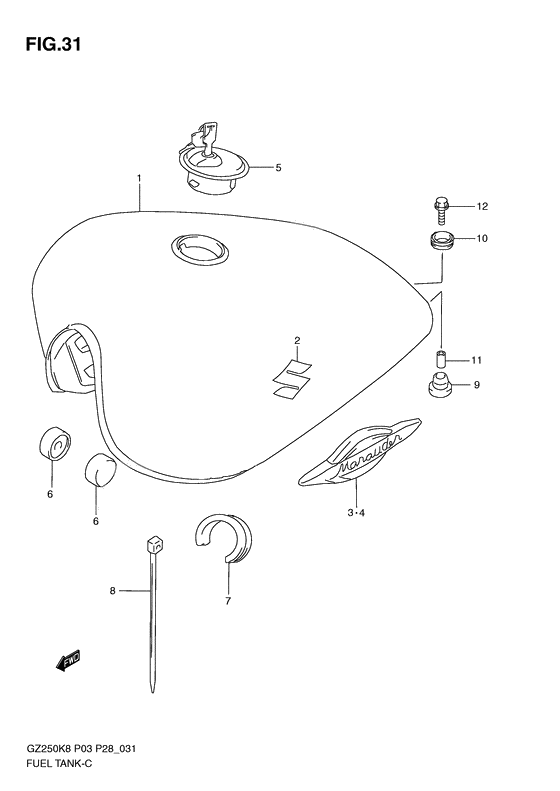 Tank fuel              

                  Model k8/k9