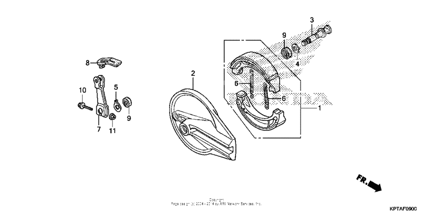 Rear brake panel