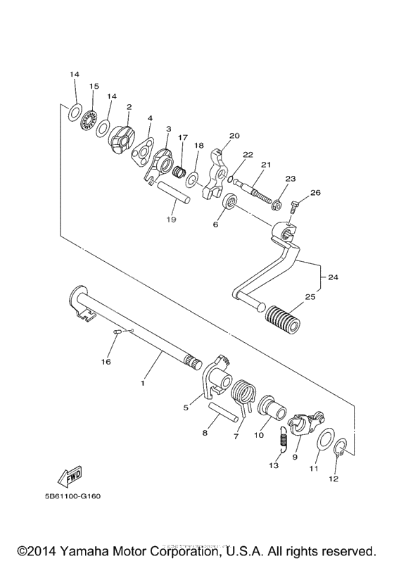 Shift shaft