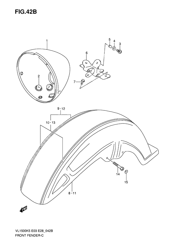 Front fender              

                  Model k8