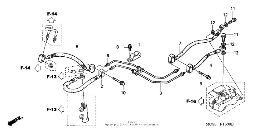 Rear brake hose (st1300)