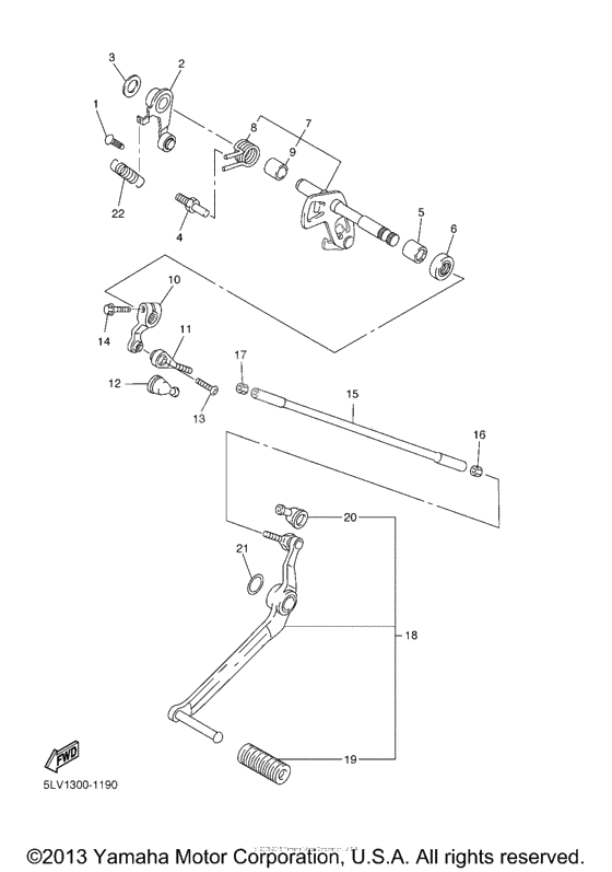 Shift shaft