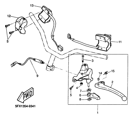 Commutateurs et levier