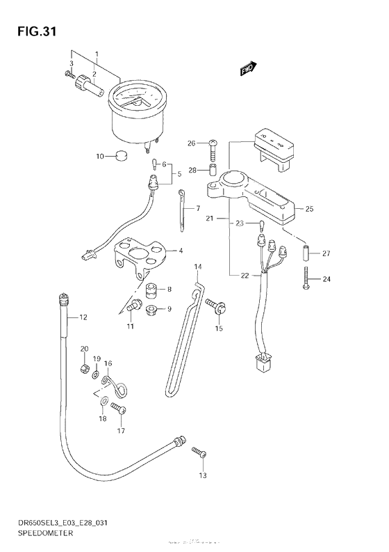 Speedometer (Dr650Sel3 E28)