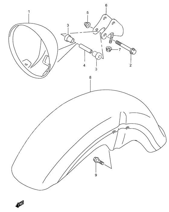 Headlamp housing