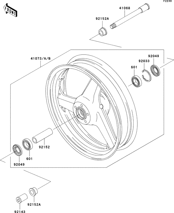 Front hub