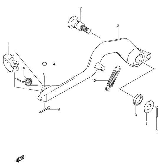 Front brake caliper