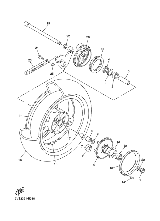 Rear wheel