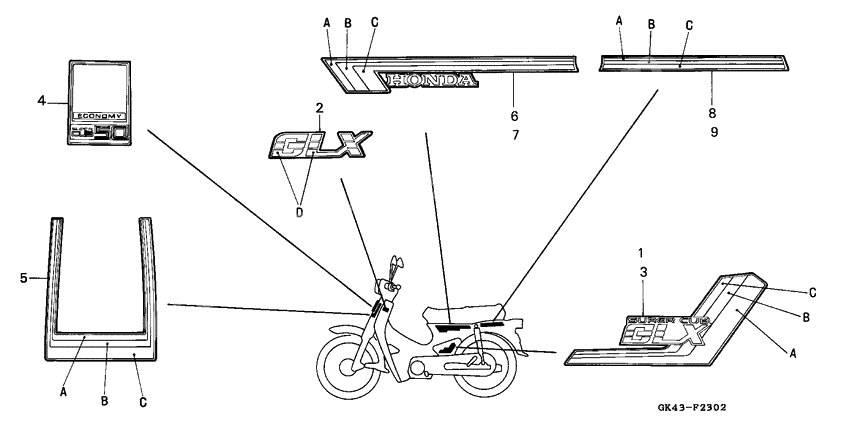 Emblem/stripe              

                  C50G/SN-GR
