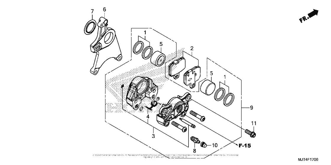 Задний тормозной суппорт