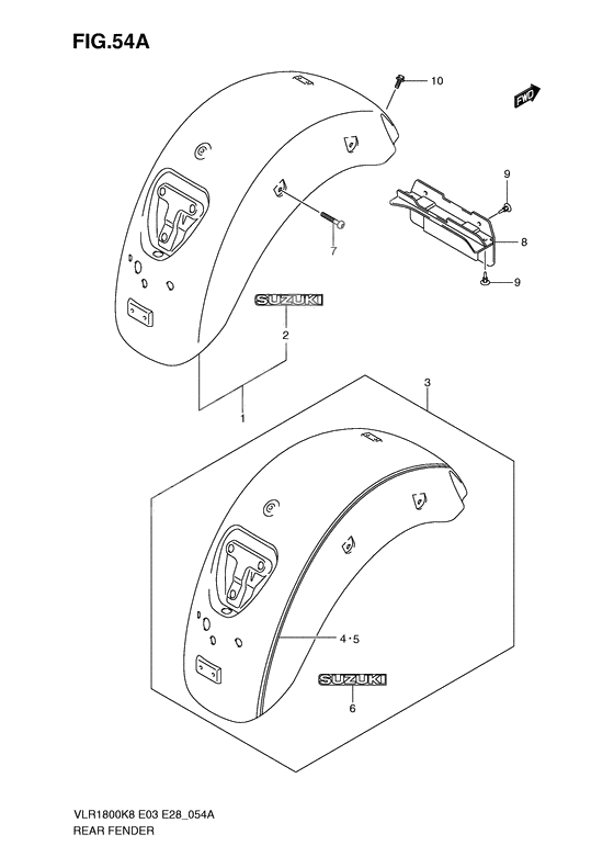 Rear fender              

                  Model k9