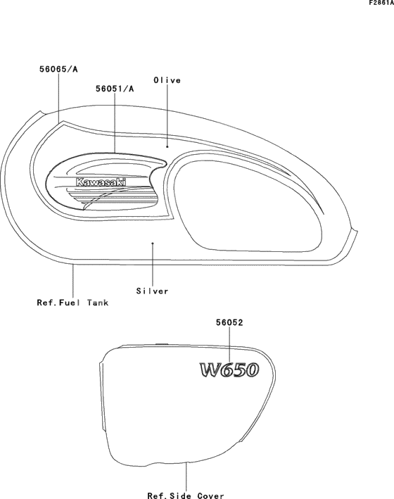 Decals(silver/olive)