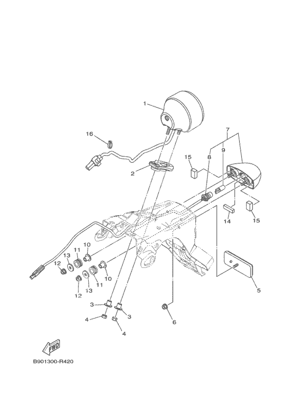 Задний фонарь (Стоп-сигнал)