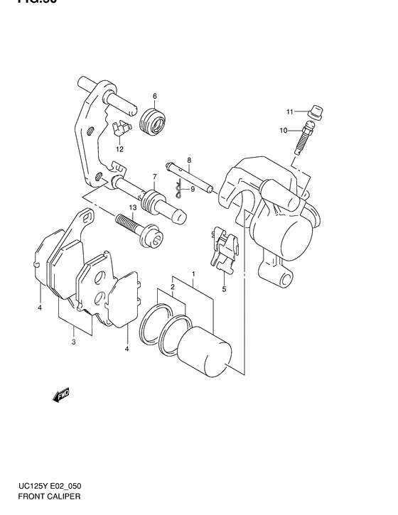 Front caliper