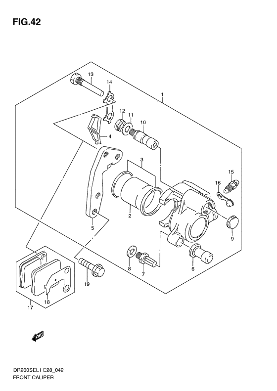 Front caliper