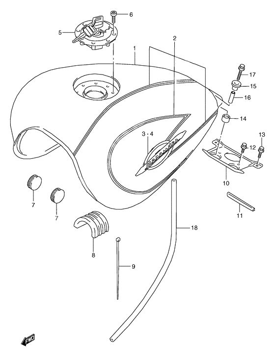 Tank fuel              

                  Model x