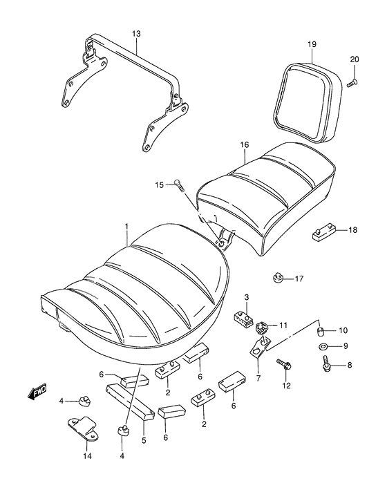 Seat              

                  Model k2/k3